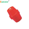 Red Busbar Resin Spacer Insulator Female Threaded